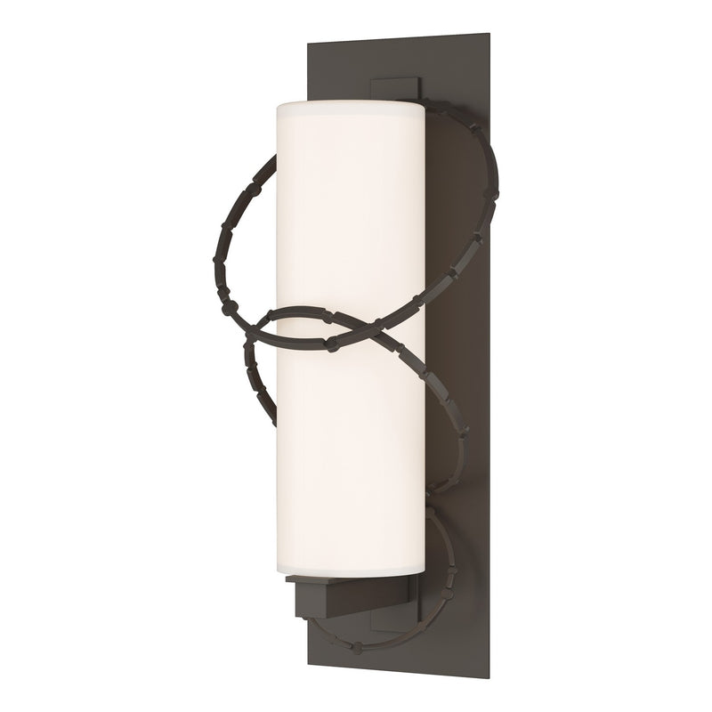 Olympus Large Outdoor Sconce in Coastal Dark Smoke - 302403-SKT-77-GG0037 by Hubbardton Forge