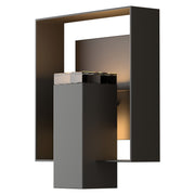 Shadow Box Outdoor Sconce in Coastal Oil Rubbed Bronze with Coastal Oil Rubbed Bronze Accent - 302603-SKT-14-14-ZM0546 by Hubbardton Forge