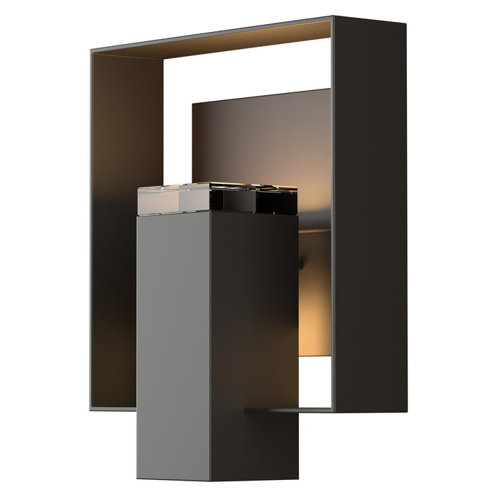 Shadow Box Outdoor Sconce in Coastal Oil Rubbed Bronze with Coastal Oil Rubbed Bronze Accent - 302603-SKT-14-14-ZM0546 by Hubbardton Forge