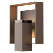 Shadow Box Outdoor Sconce in Coastal Bronze with Coastal Oil Rubbed Bronze Accent - 302603-SKT-75-14-ZM0546 by Hubbardton Forge