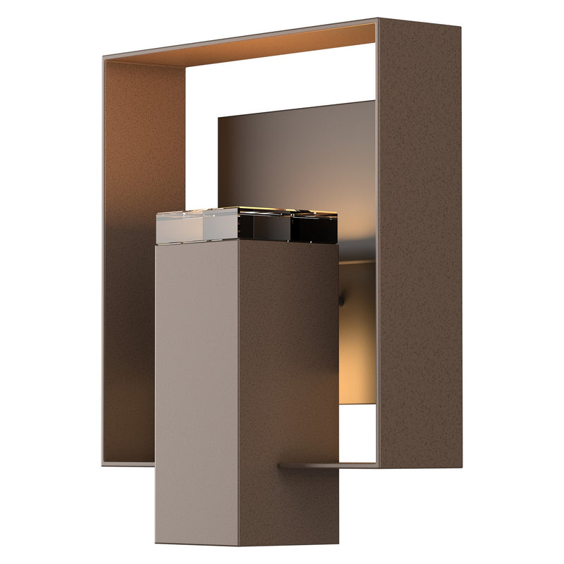 Shadow Box Outdoor Sconce in Coastal Bronze with Coastal Oil Rubbed Bronze Accent - 302603-SKT-75-14-ZM0546 by Hubbardton Forge