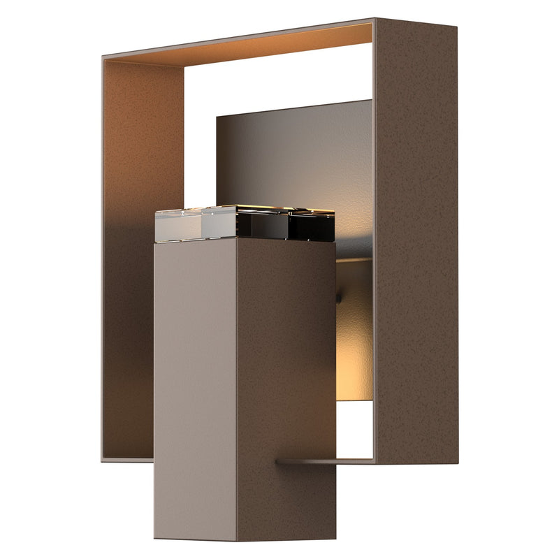Shadow Box Outdoor Sconce in Coastal Bronze with Coastal Black Accent - 302603-SKT-75-80-ZM0546 by Hubbardton Forge