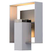 Shadow Box Outdoor Sconce in Coastal Burnished Steel with Coastal Black Accent - 302603-SKT-78-80-ZM0546 by Hubbardton Forge
