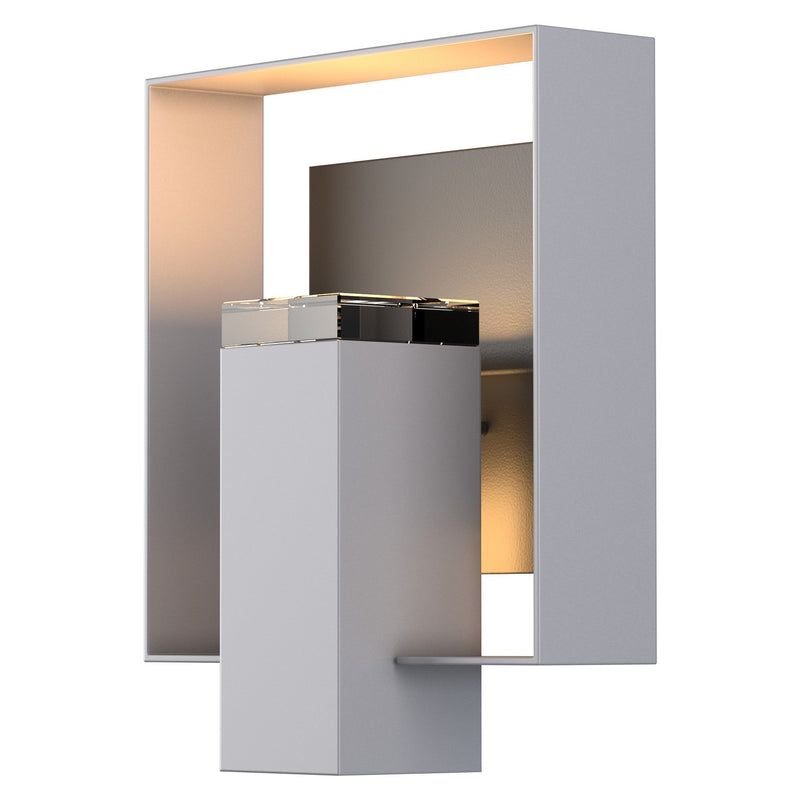 Shadow Box Outdoor Sconce in Coastal Burnished Steel with Coastal Black Accent - 302603-SKT-78-80-ZM0546 by Hubbardton Forge