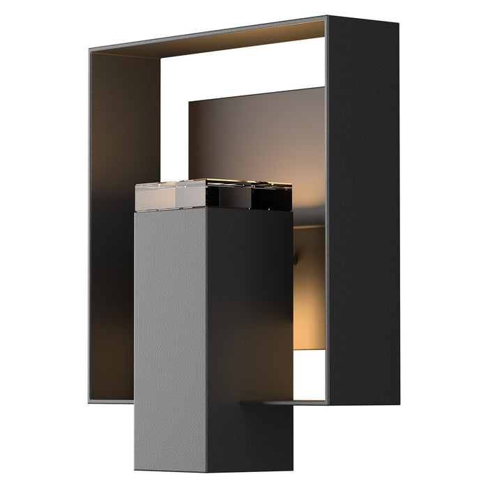 Shadow Box Outdoor Sconce in Coastal Black with Coastal Oil Rubbed Bronze Accent - 302603-SKT-80-14-ZM0546 by Hubbardton Forge