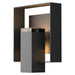Shadow Box Outdoor Sconce in Coastal Black with Coastal Oil Rubbed Bronze Accent - 302603-SKT-80-14-ZM0546 by Hubbardton Forge