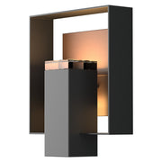 Shadow Box Outdoor Sconce in Coastal Black with Coastal Bronze Accent - 302603-SKT-80-75-ZM0546 by Hubbardton Forge