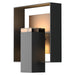 Shadow Box Outdoor Sconce in Coastal Black with Coastal Dark Smoke Accent - 302603-SKT-80-77-ZM0546 by Hubbardton Forge