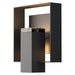 Shadow Box Outdoor Sconce in Coastal Black with Coastal Black Accent - 302603-SKT-80-80-ZM0546 by Hubbardton Forge