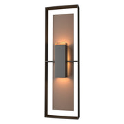 Shadow Box Tall Outdoor Sconce in Coastal Oil Rubbed Bronze with Coastal Bronze Accent - 302607-SKT-14-75-ZM0546 by Hubbardton Forge