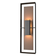 Shadow Box Tall Outdoor Sconce in Coastal Black with Coastal Bronze Accent - 302607-SKT-80-75-ZM0546 by Hubbardton Forge