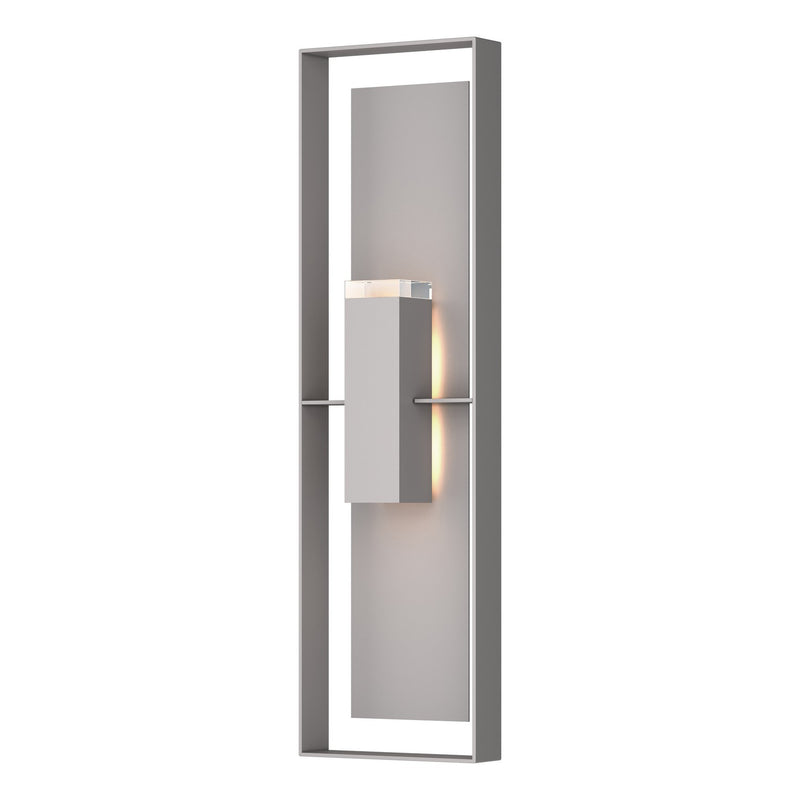 Shadow Box Extra Tall Sconce in Coastal Burnished Steel with Coastal Burnished Steel Accent - 302608-SKT-78-78-ZM0736 by Hubbardton Forge