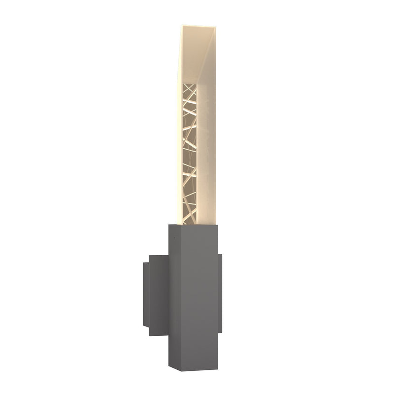 Refraction Outdoor Sconce in Coastal Burnished Steel - 302620-SKT-78-ZM0618 by Hubbardton Forge