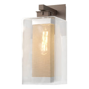 Polaris Outdoor Large Sconce in Coastal Bronze with Coastal Silver Accent - 304854-SKT-75-72-ZM0707 by Hubbardton Forge