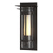 Torch Small Outdoor Sconce with Top Plate in Coastal Oil Rubbed Bronze - 305996-SKT-14-ZS0654 by Hubbardton Forge
