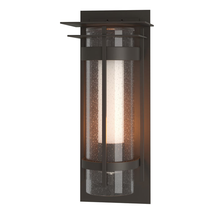 Torch XL Outdoor Sconce with Top Plate in Coastal Dark Smoke - 305999-SKT-77-ZS0664 by Hubbardton Forge