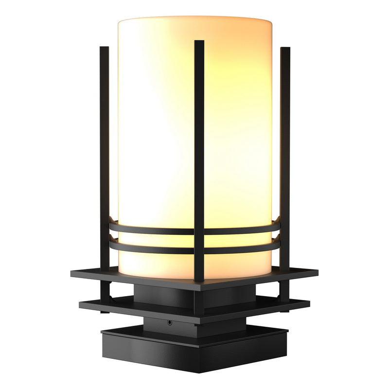 Banded Outdoor Pier Mount in Coastal Black - 335796-SKT-80-GG0026 by Hubbardton Forge