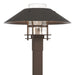 Henry Outdoor Post Light in Coastal Bronze with Coastal Oil Rubbed Bronze Accent - 344227-SKT-75-14-ZM0026 by Hubbardton Forge