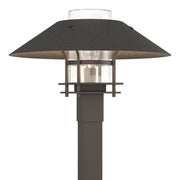 Henry Outdoor Post Light in Coastal Dark Smoke with Coastal Natural Iron Accent - 344227-SKT-77-20-ZM0026 by Hubbardton Forge
