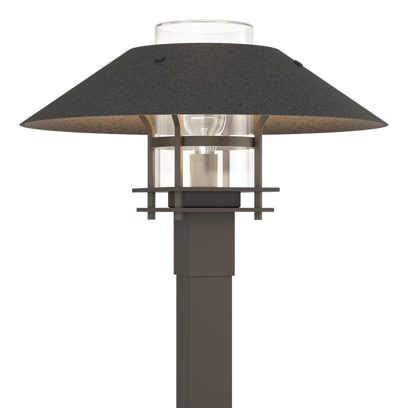 Henry Outdoor Post Light in Coastal Dark Smoke with Coastal Natural Iron Accent - 344227-SKT-77-20-ZM0026 by Hubbardton Forge