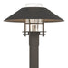 Henry Outdoor Post Light in Coastal Dark Smoke with Coastal Natural Iron Accent - 344227-SKT-77-20-ZM0026 by Hubbardton Forge