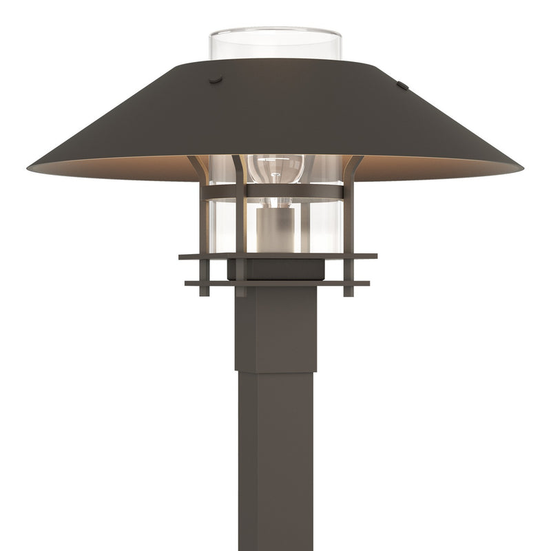 Henry Outdoor Post Light in Coastal Dark Smoke with Coastal Dark Smoke Accent - 344227-SKT-77-77-ZM0026 by Hubbardton Forge