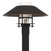 Henry Outdoor Post Light in Coastal Black with Coastal Oil Rubbed Bronze Accent - 344227-SKT-80-14-ZM0026 by Hubbardton Forge