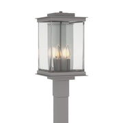 Kingston Outdoor Post Light in Coastal Burnished Steel with Translucent Vintage Platinum Accent - 344840-SKT-78-81-ZM0703 by Hubbardton Forge
