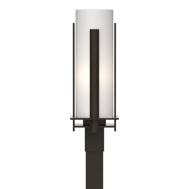Forged Vertical Bars Outdoor Post Light in Coastal Oil Rubbed Bronze - 347288-SKT-14-GG0040 by Hubbardton Forge
