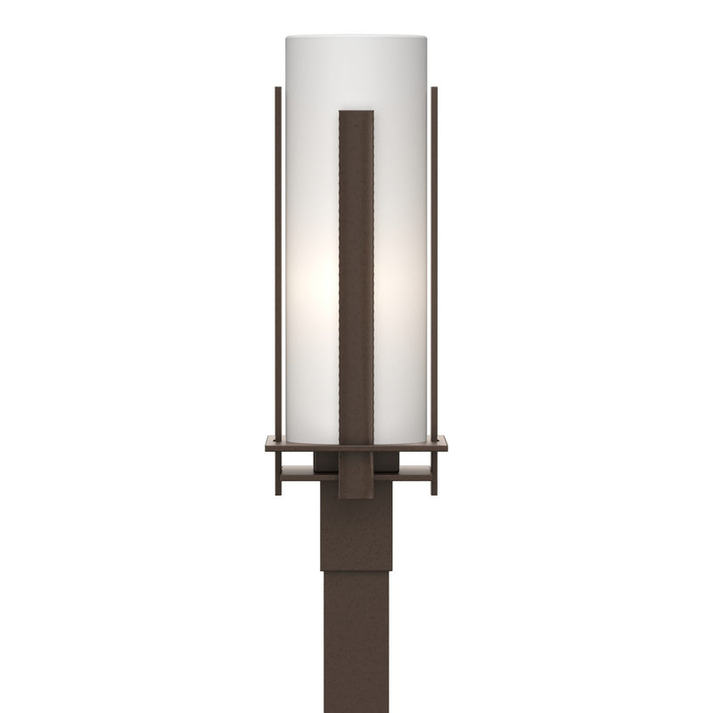Forged Vertical Bars Outdoor Post Light in Coastal Bronze - 347288-SKT-75-GG0040 by Hubbardton Forge