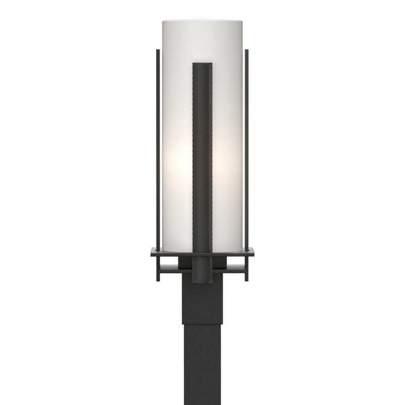 Forged Vertical Bars Outdoor Post Light in Coastal Black - 347288-SKT-80-GG0040 by Hubbardton Forge