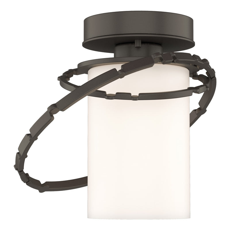 Olympus Outdoor Semi-Flush in Coastal Dark Smoke - 352401-SKT-77-GG0160 by Hubbardton Forge