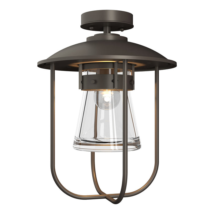 Erlenmeyer Outdoor Semi-Flush in Coastal Dark Smoke - 356015-SKT-77-ZM0467 by Hubbardton Forge