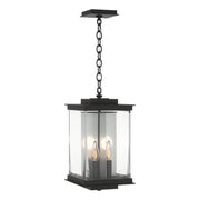 Kingston Outdoor Large Lantern in Coastal Black with Translucent Vintage Platinum Accent - 356840-SKT-80-81-ZM0703 by Hubbardton Forge