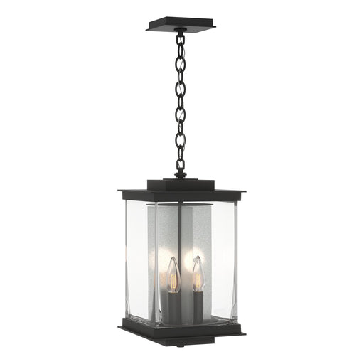 Kingston Outdoor Large Lantern in Coastal Black with Translucent Vintage Platinum Accent - 356840-SKT-80-81-ZM0703 by Hubbardton Forge