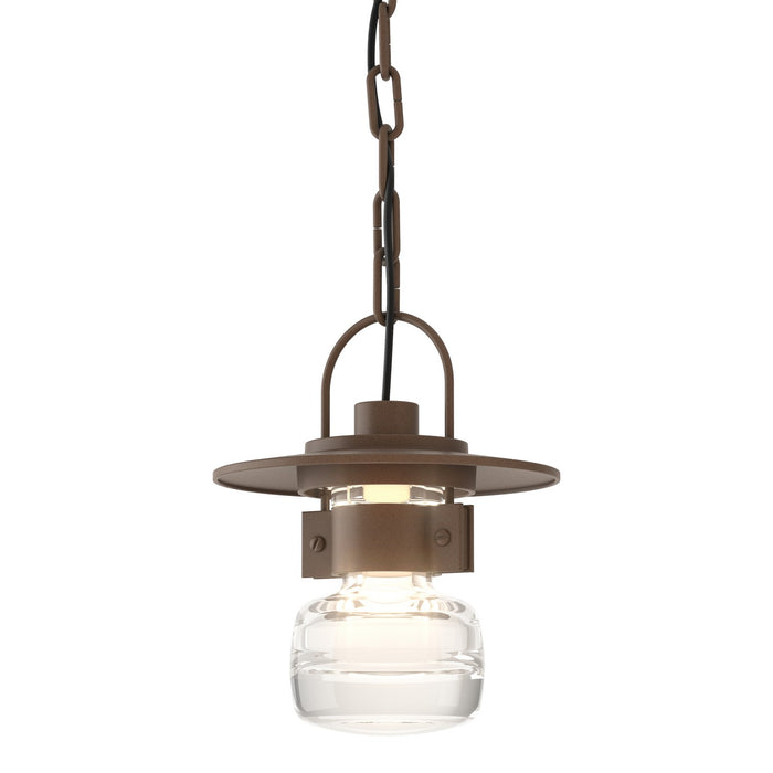 Mason Small Outdoor Ceiling Fixture in Coastal Bronze - 363001-SKT-75-ZM0435 by Hubbardton Forge
