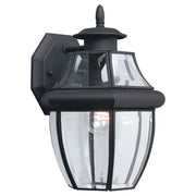 Lancaster Medium Outdoor Wall Lantern in Black