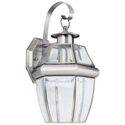 Lancaster Large Outdoor Wall Lantern in Antique Brushed Nickel