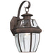 Lancaster One Light Outdoor Wall Lantern in Antique Bronze