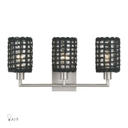 Twinewell 3-Light Bath Vanity Light in Brushed Nickel