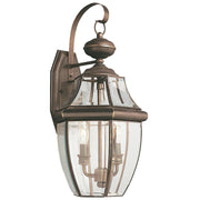 Lancaster 2-Light Outdoor Wall Lantern in Antique Bronze