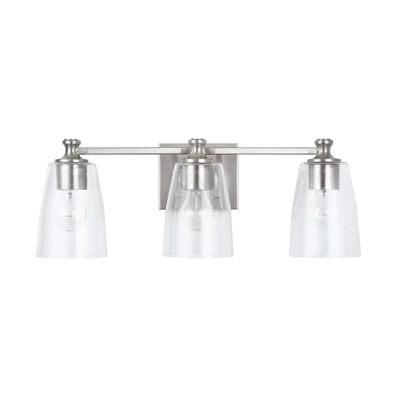 Myles 3-Light Bath Vanity Light in Brushed Nickel