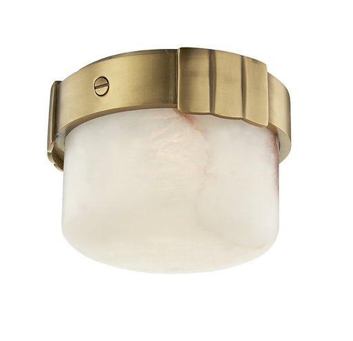 Beckett Flush Mount in Aged Brass
