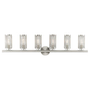 Industro 6-Light Extra Large Bath Vanity Light in Brushed Nickel