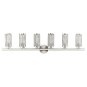 Industro 6-Light Extra Large Bath Vanity Light in Brushed Nickel