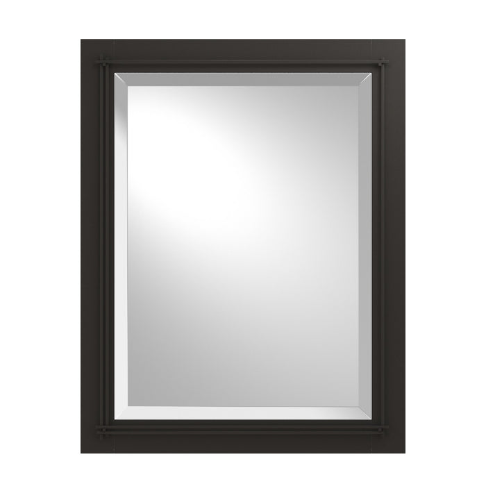 Metra Beveled Mirror in Black - 710116-10 by Hubbardton Forge