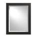 Metra Beveled Mirror in Black - 710116-10 by Hubbardton Forge