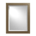 Metra Beveled Mirror in Soft Gold - 710116-84 by Hubbardton Forge
