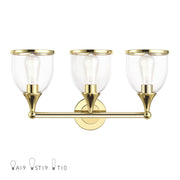 Ashridge 3-Light Bath Vanity Light in Polished Brass