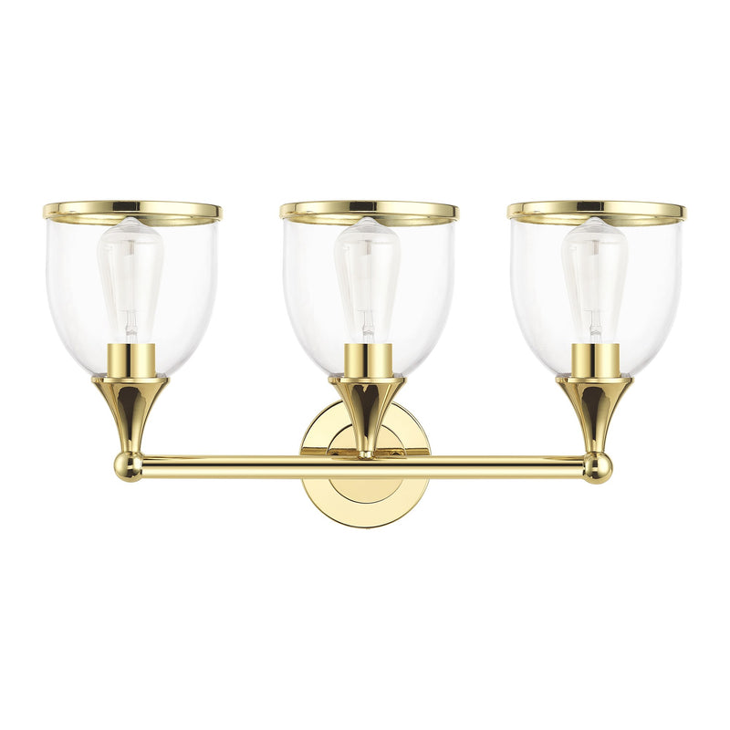 Ashridge 3-Light Bath Vanity Light in Polished Brass